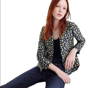 J. Crew Blazer in Lemon Jacquard NWT